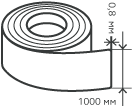 Рулон нержавеющий 0,8х1000 мм.  AISI 201 (12Х15Г9НД) холоднокатаный,  матовый