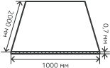 Лист нержавеющий  0,7х1000х2000 мм.  AISI 201 (12Х15Г9НД) холоднокатаный,  матовый