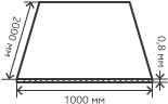 Лист нержавеющий 08х18н10 0.8х1000х2000